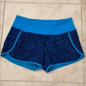 Lululemon speed short size 4 blue